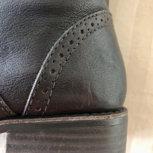 Vince Camuta Chocolate Brown Leather Boots - Picture 2 of 2